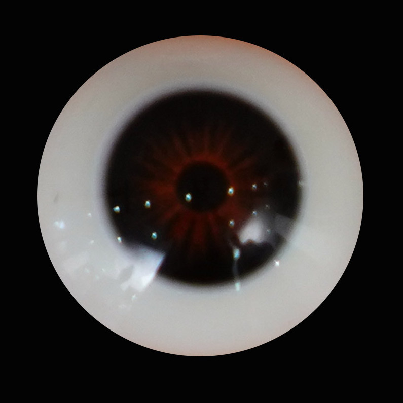 black realistic glass eye color